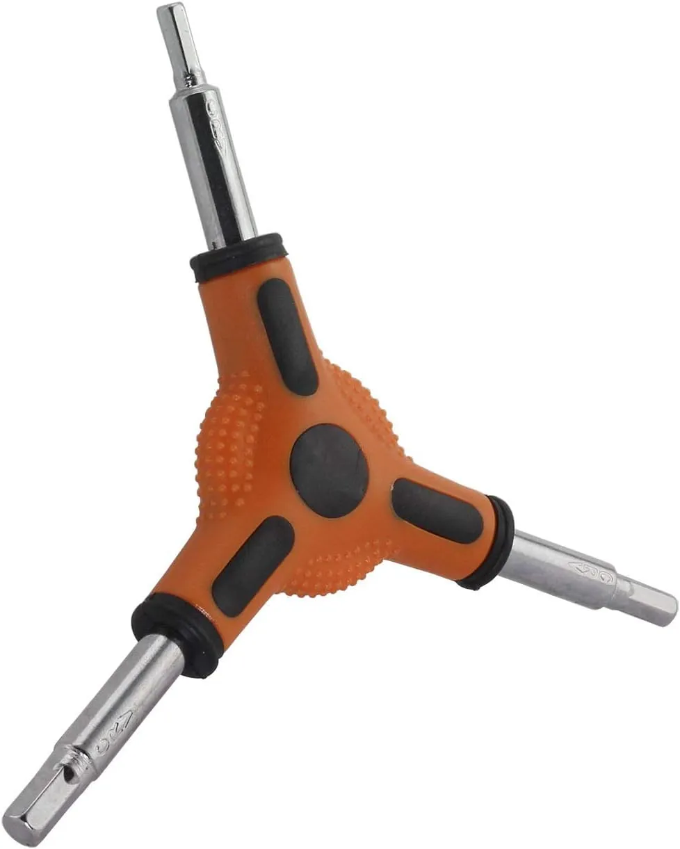 1-Pack Y Shape Bike Hex Wrench Bicycle Cycling Torque Spanner Internal Hex Key Combination Repair Tools 3 Way Allen Wrench 4mm 5mm 6mm