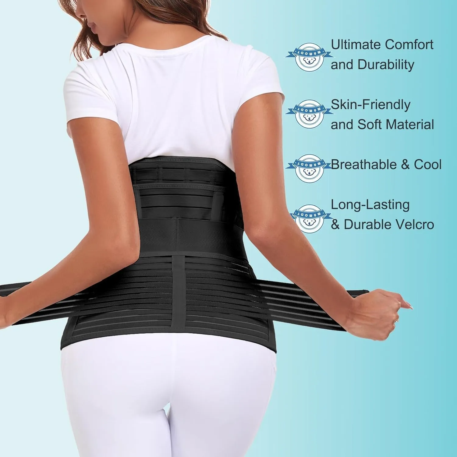 3 in 1 Postpartum Belly Support Recovery Wrap  Postpartum Belly Band - Abdominal Binder - Post Partum Waist Binder