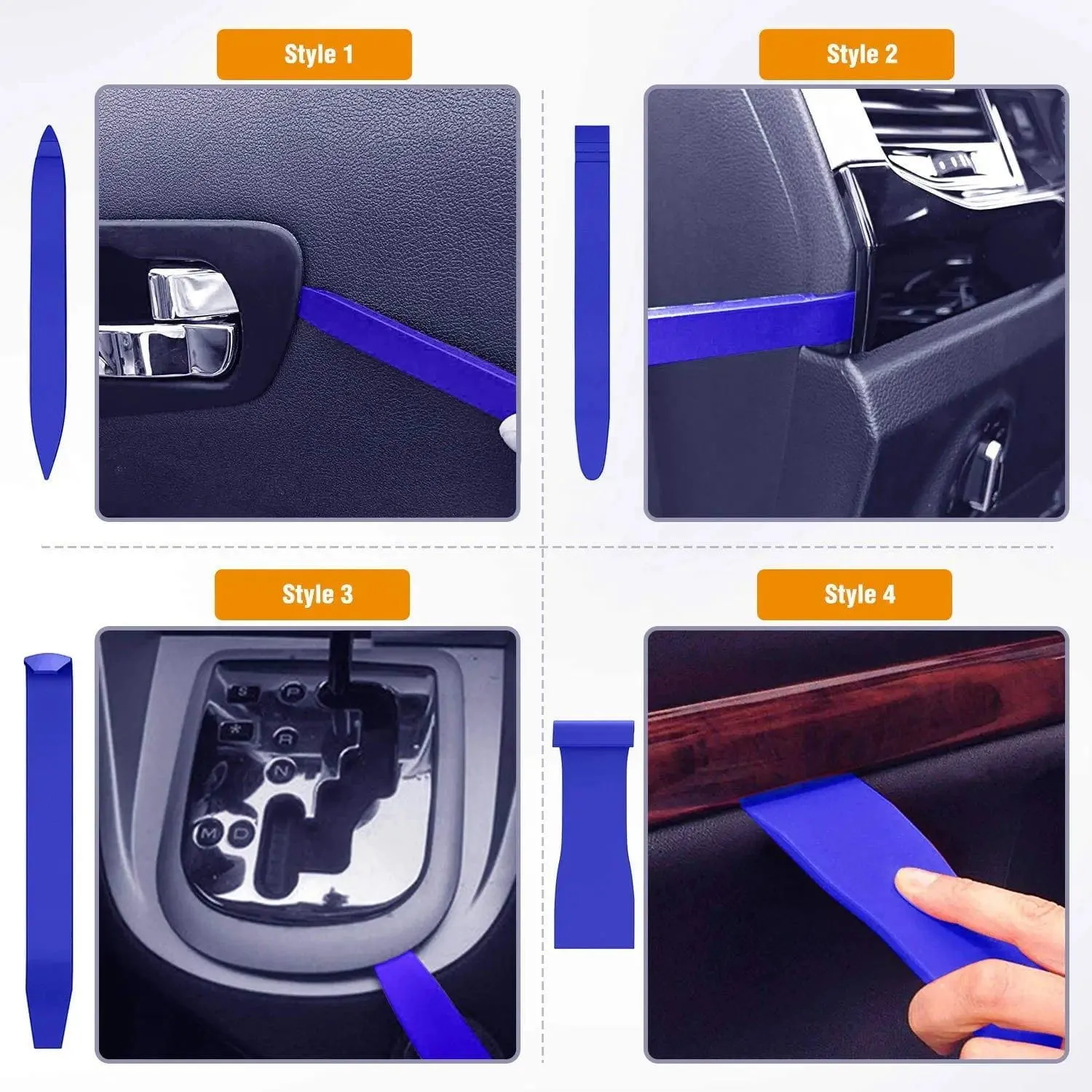 8Pcs Auto Trim Removal Tool Kit Blue