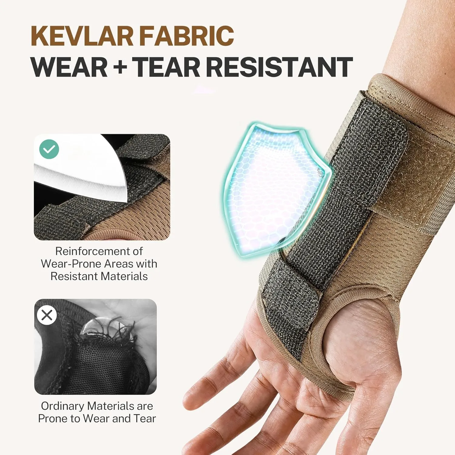 Carpal Tunnel Wrist Brace For Work With Splint and Palm Cushion, Wrist Pain Relief Support for Men and Women, Ideal for Carpal Tunnel, Tendinitis, Arthritis (Right Hand, S/M)