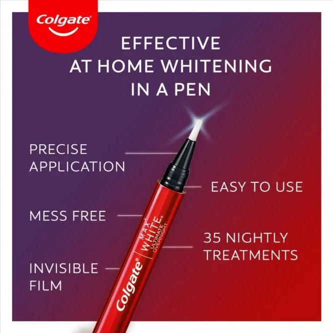 Colgate Optic White Overnight Whitening Pen Duo 2 x 2.35ml