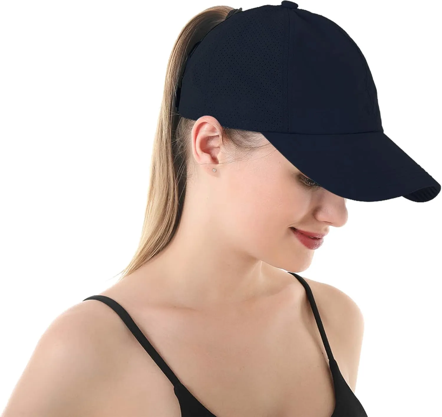 DOOVID Baseball Cap Women Summer Mesh Sports Cap Criss Cross Ponytail Baseball Hat