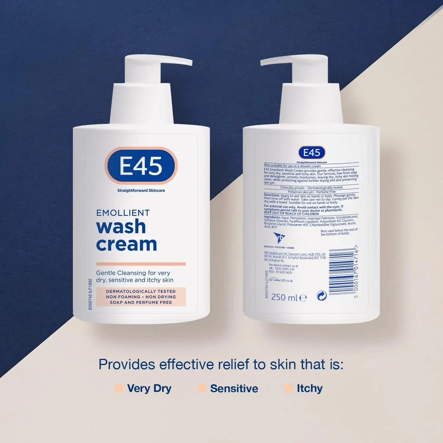 E45 Emollient Wash Cream -250ml