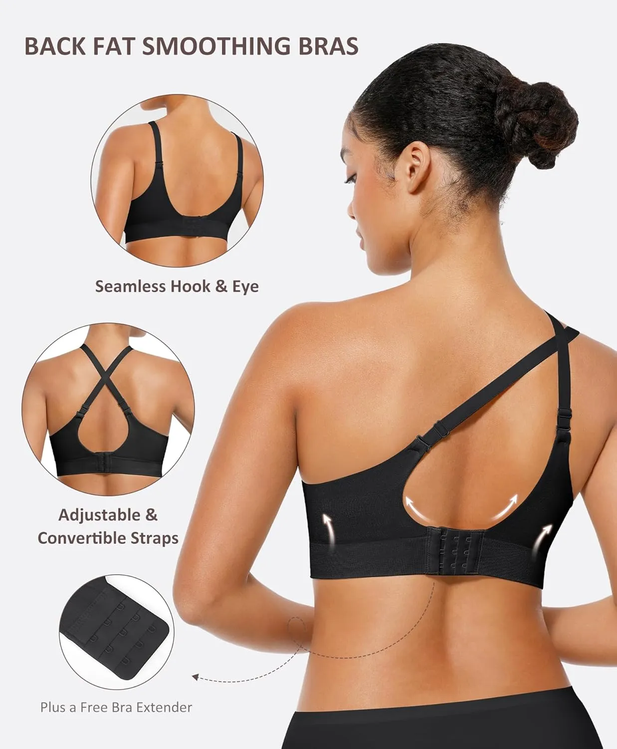 FeelinGirl Wireless Supportive Bra for Women, Seamless Comfort Bralettes No Underwire Full Coverage Everyday Bras