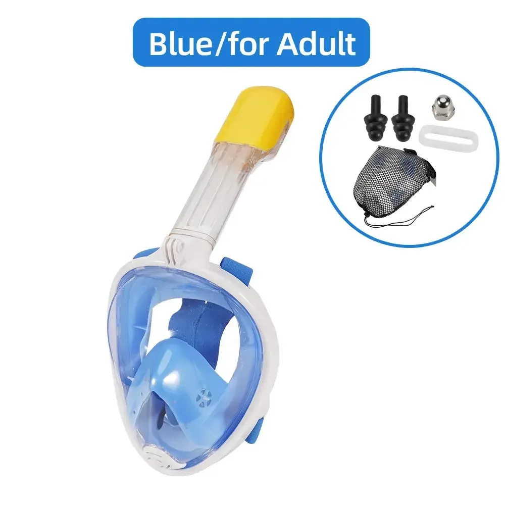 Full Face Snorkel Mask Easybreath Snorkeling Anti-Fog Anti-Leak