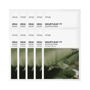 Heartleaf 77 Soothing Mask Set [10 Masks]