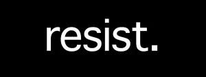 Lowercase Resist. Bumper Sticker (Anti Trump no Stop President)
