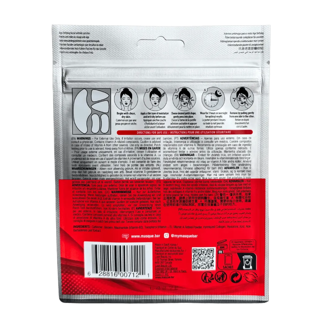 Masque Bar Age Defying Facial Wrinkle Patches
