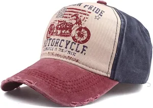 Men's Distressed Baseball Cap Retro Trucker Hat Outdoor Sports Sun Hat