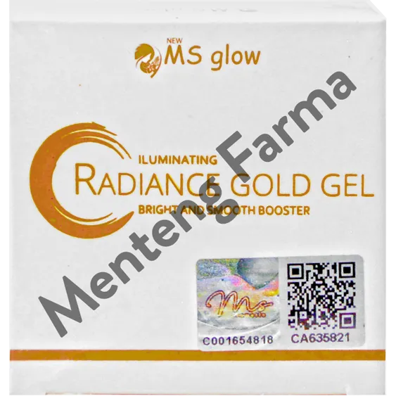 Ms Glow Radiance Gold Gel 15 Gr - Whitening Booster Dengan Ekstrak Gold dan Vitamin C