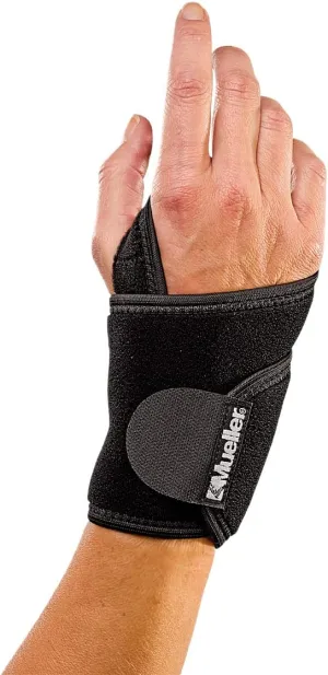 MUELLER Sports Medicine Adjustable Wrist Support, Wrist Pain Relief Support for Men and Women, Ideal for Carpal Tunnel, Tendinitis, Arthritis, Black, One Size