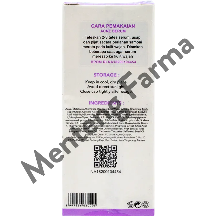 Scarlett Whitening Acne Serum 15 ML - Serum Untuk Kulit Berjerawat