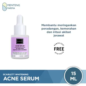 Scarlett Whitening Acne Serum 15 ML - Serum Untuk Kulit Berjerawat