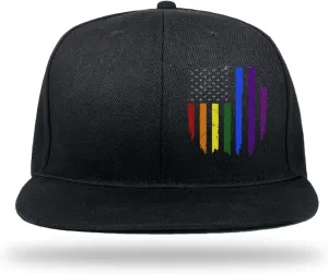 Snapback Hats for Mens Skull Hat Flat Bill Gorras Planas para Hombres Black Snap Backpack Brim Baseball Cap
