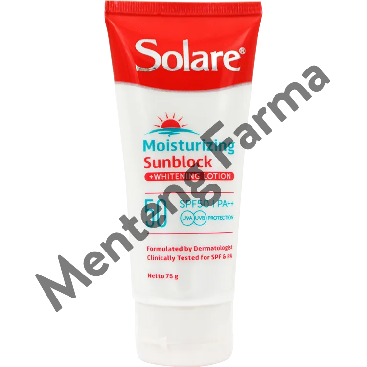 Solare SPF 50 Sunblock - Tabir Surya Melindungi dan Mencerahkan Kulit