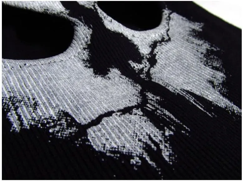 Unisex Ghost Print Stocking Balaclava Mask Good For War Game Halloween Cosplay