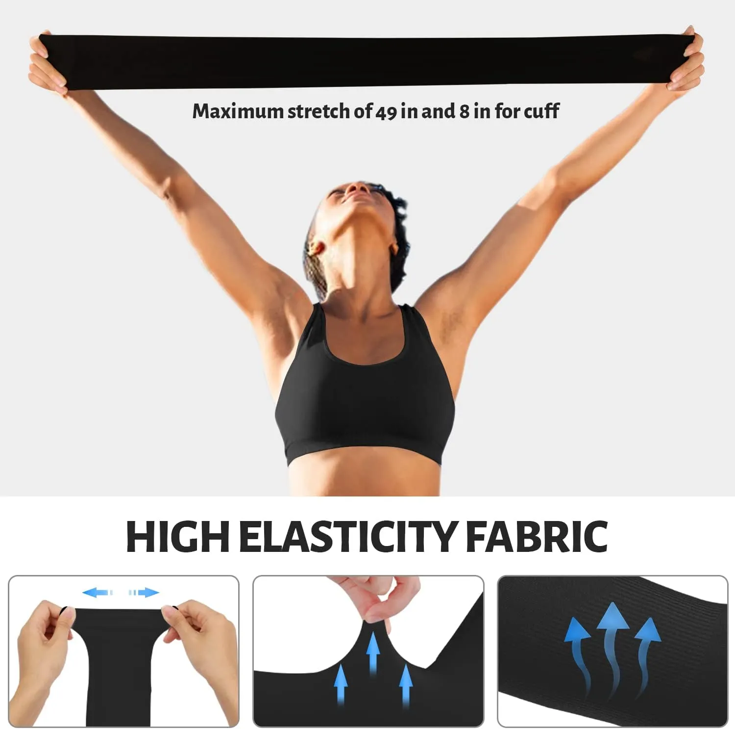 UV Sun Protection Arm Sleeves for Men & Women - Tattoo Cover Up - UPF 50 Cooling Sleeve for Golf, Cycling