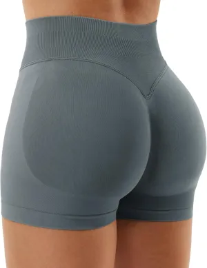 YEOREO SoftHue Women Workout Gym Impact Shorts Hidden Scrunch Butt Lifting 3.6"/4.5"/6" Seamless Shorts